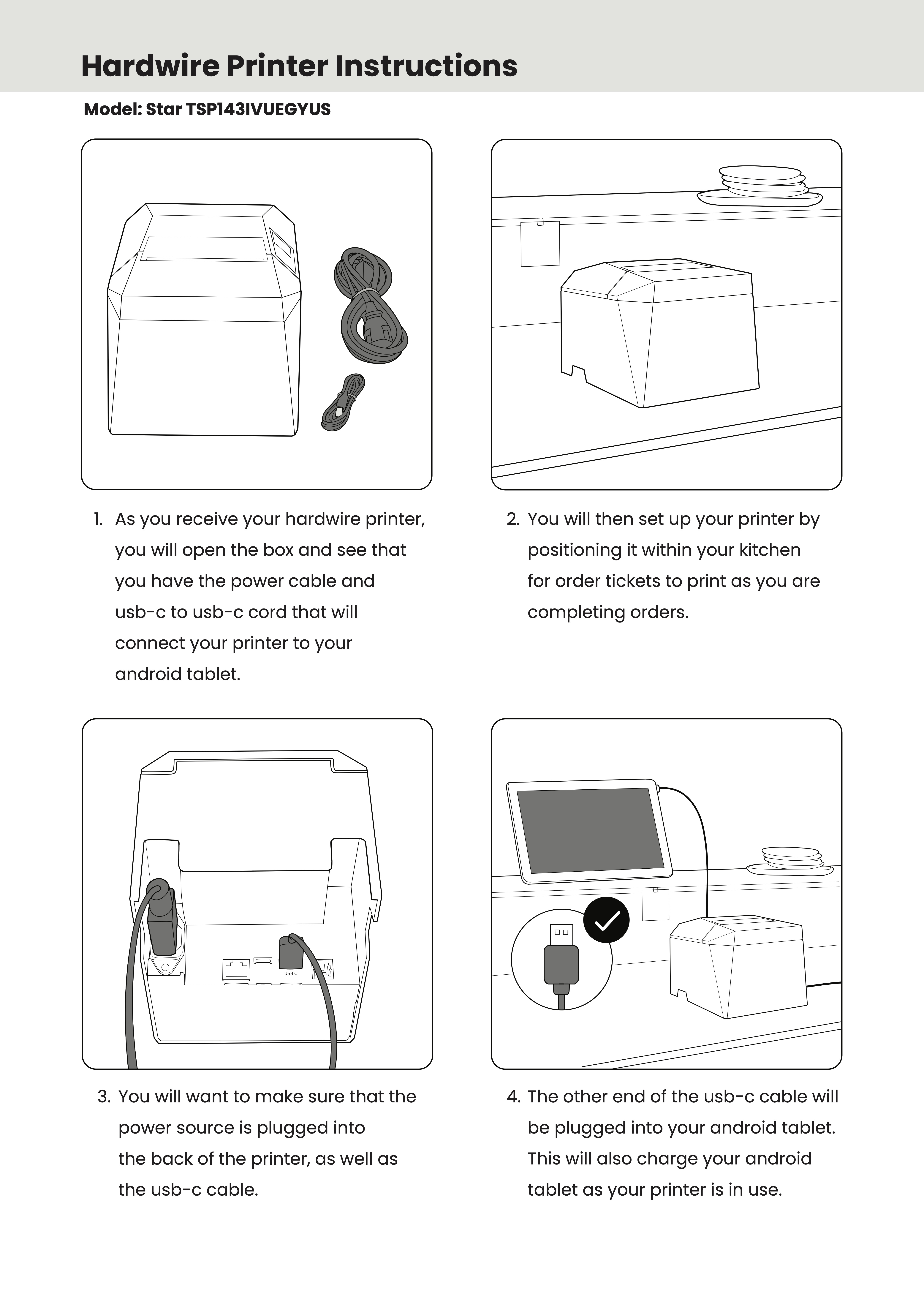 Hardwired Printer Setup (KDS) – Revi